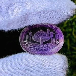 Amazing Amethyst Fantasy Cut Mashroom design Carving Jewelry Making, Gemstone,Fantasy cut,Amethyst Fantasy cut,