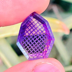 Natural Amethyst Fantasy Cut Carving,Fancy Gemstone, Hand Carved,Amethyst Fantasy cut,Jewelry making,