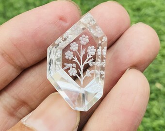 Crystal Fantasy cut,Fantasy cut hand Carved,Fancy cut Carved,Gemstone,size-30x18 carat-33.10