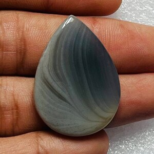 100/% natural Botswana Agate Cabochon loose stone Semi Precious pear shape jewelry making size-33x24 carat-32.00