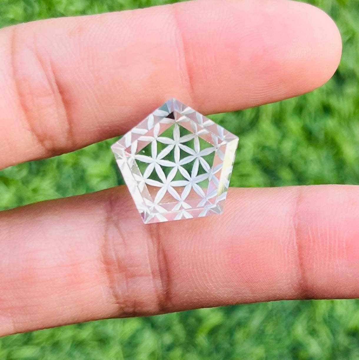 Natural Crystal Fantasy Cut Gemstone Crystal Fantasy Cut Carving Fancy Carving Gemstone Jewellery Pendant Size 16x16 Carat 16.20 Etsy