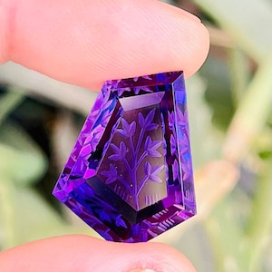 Natural Amethyst Fantasy Cut Carving,Fancy Gemstone, Hand Carved,Amethyst Fantasy Cut,Jewelry making,