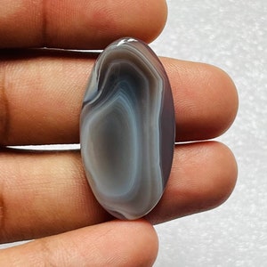 100/% natural Botswana Agate Cabochon loose stone Semi Precious oval shape jewelry making size-32x17 carat -19.00