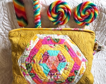 Leather bag "Lollipop"