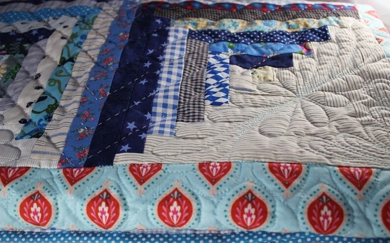 Quilt Log Cabin Bild 2