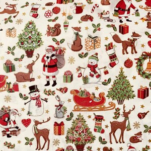 Patchwork fabrics Christmas 2479-1 Waldtiere