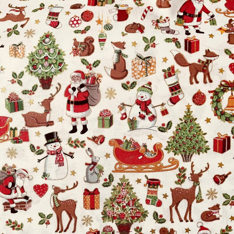 Patchwork fabrics Christmas 2479-1 Waldtiere