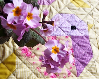 Kleiner Quilt -Babyquilt "SpringSoarrows"