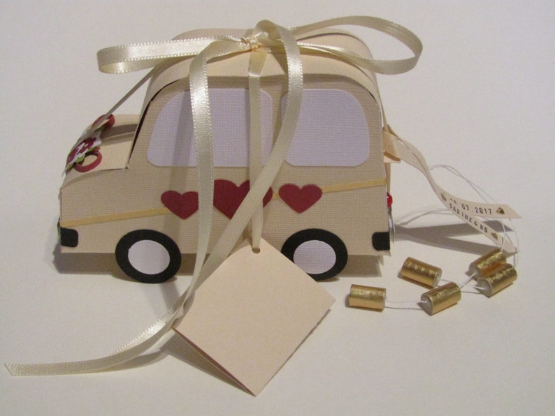 Gift packaging for the wedding car. A fleet wedding car, ideal for an original gift of money image 1