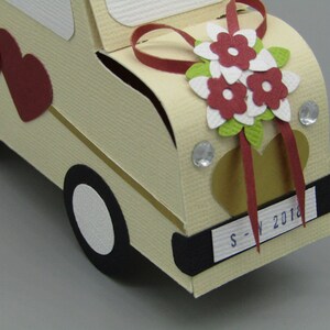 Gift packaging for the wedding car. A fleet wedding car, ideal for an original gift of money image 7