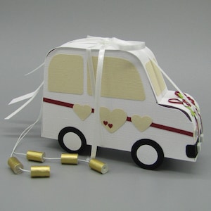 Gift packaging for the wedding car. A fleet wedding car, ideal for an original gift of money image 4