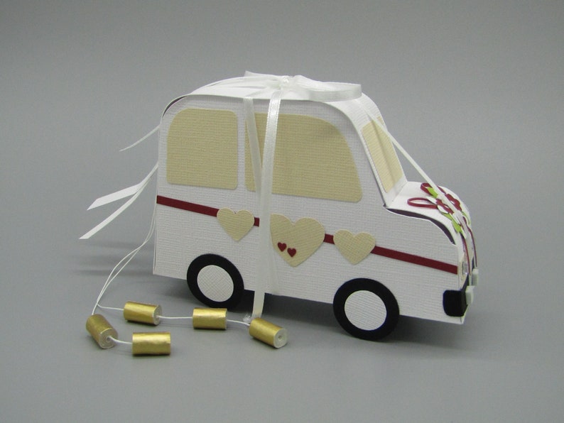 Gift packaging for the wedding car. A fleet wedding car, ideal for an original gift of money image 4