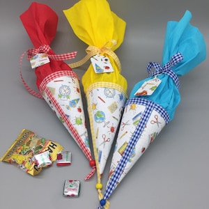 Mini school cone - school is fun!, ideal for starting school, starting kindergarten or as a sibling cone