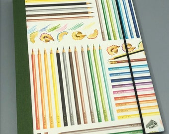 Ring binder A5 colored pencils