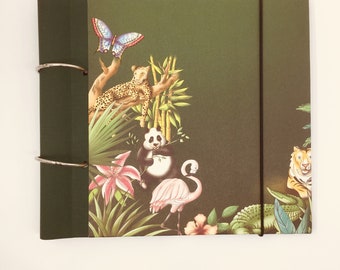 Jungle notebook and collection book for recipes, photos, verses and everything that can be collected in a book