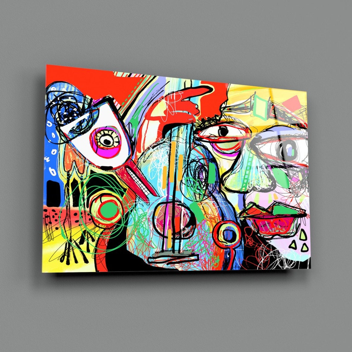 Glass artWall Art / Glass Wall Art / Home Decoration / Home Etsy