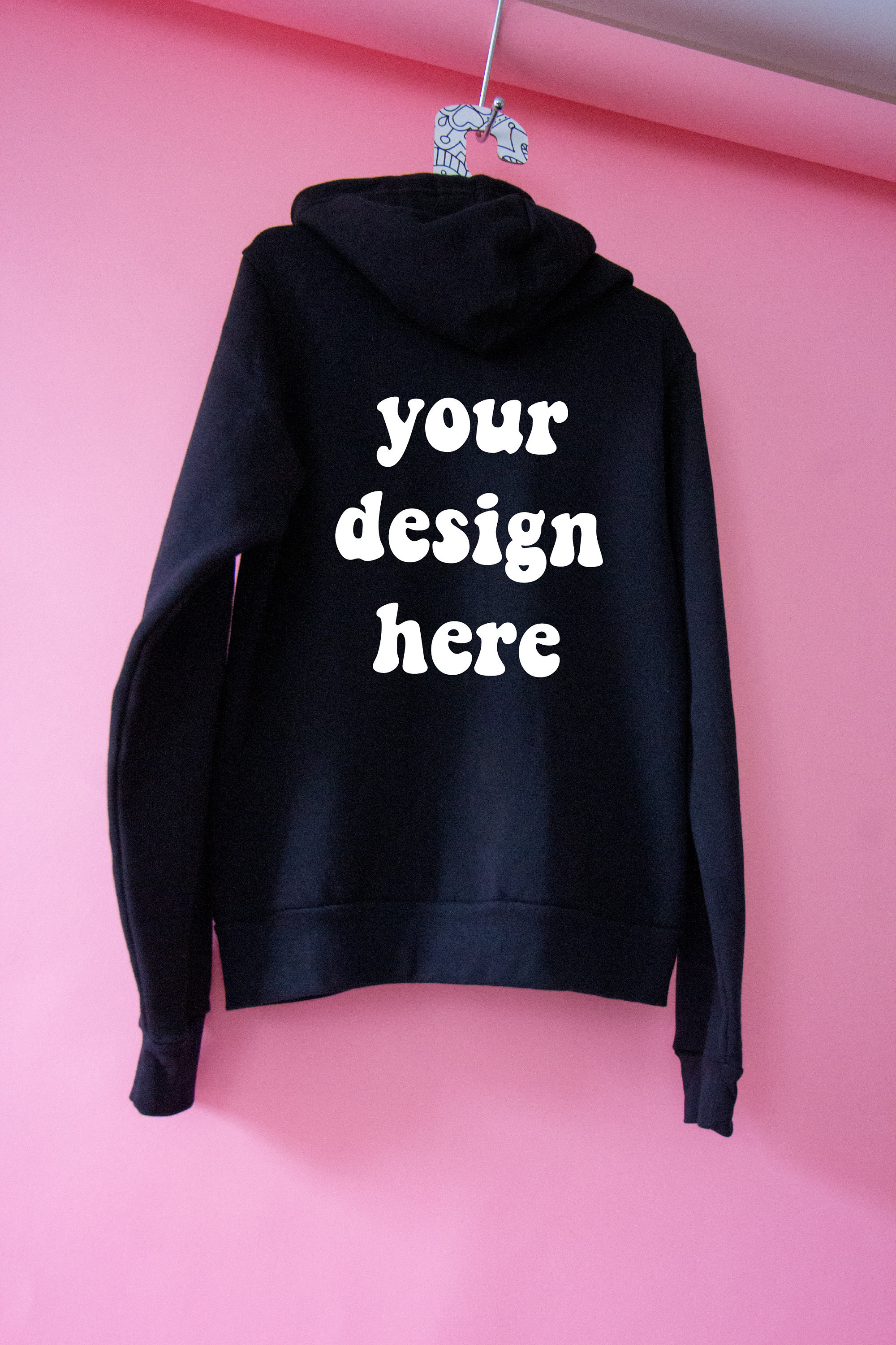 Download Black zip up hoodie mockup instant digital download bella ...
