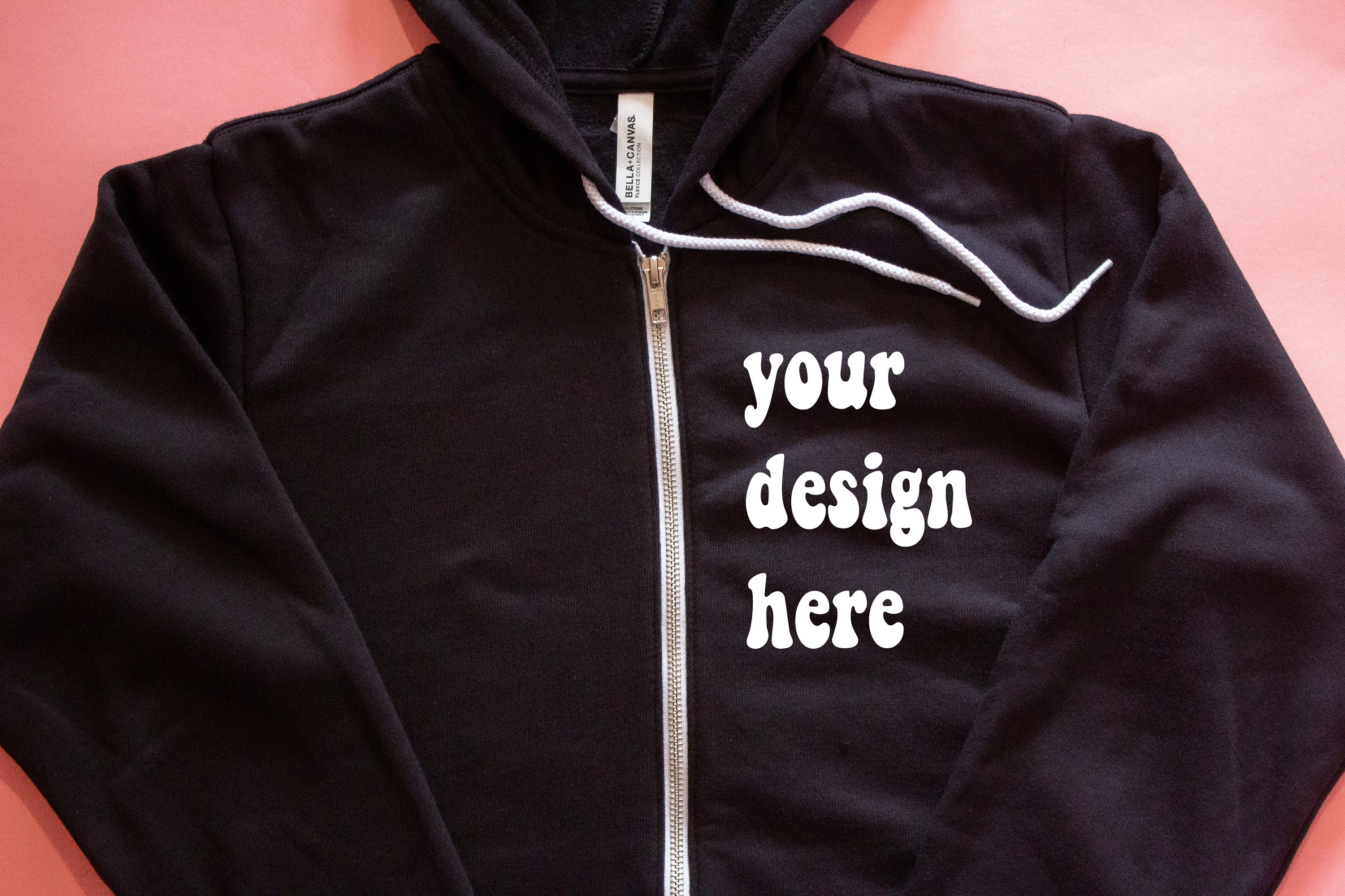Black Zip up Hoodie - Etsy