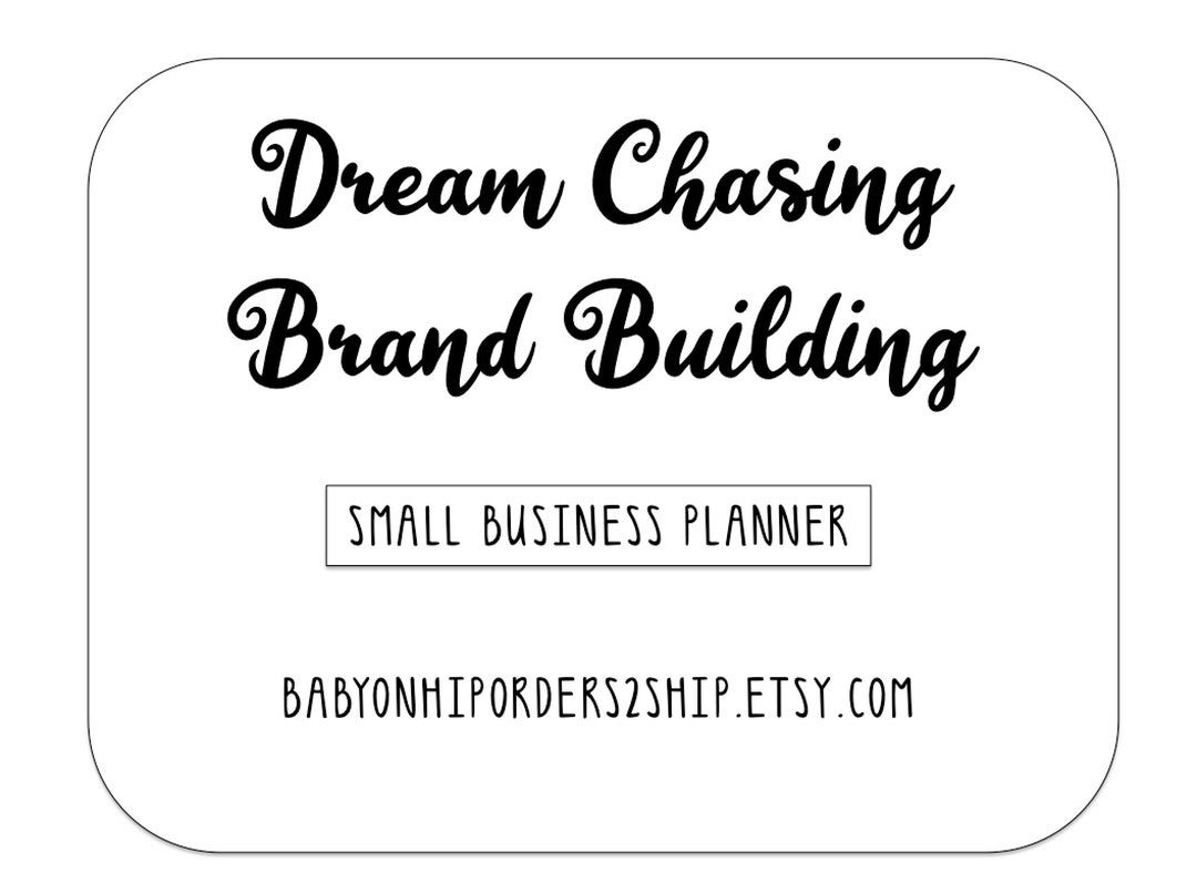 Small Business Planner Printable Etsy Planner Small Business Etsy