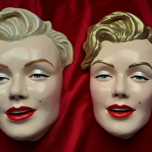 Marilyn Monroe Retro Style Wall Plaque hand painted and cast from an original vintage wall plaque Bild 8