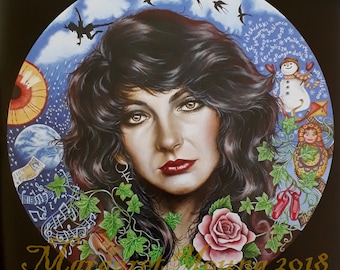 Kate Bush (LAST ONE!)- Full Colour Limited Edition Print individually signed and numbered