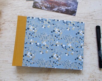 Handmade A5 landscape photo album, travel notebook, long stitch binding - Angèle