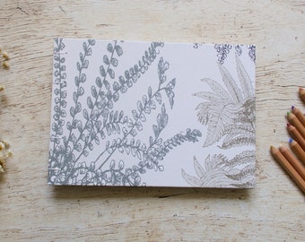 A5 landscape sketchbook, Coptic binding, handmade notebook - Alicia