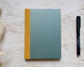 Handbound Lined Notebook - Ellipses