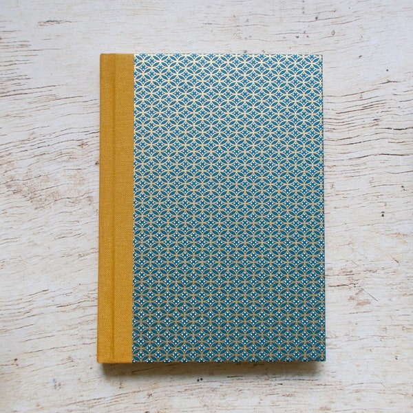 Handbound Lined Notebook - Ellipses