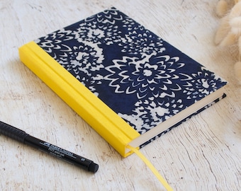 Handmade A5 perpetual diary, calendar, personal journal - Tomoe black
