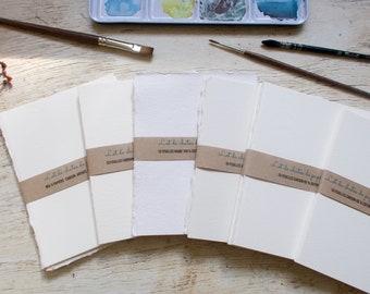 Paquet de chutes de papiers aquarelle, pour nuanciers, peintures miniatures, scrapbooking, journaux créatifs