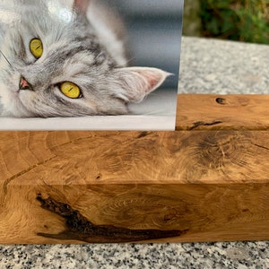 Porta carte da 43 cm, legno di rovere oliato