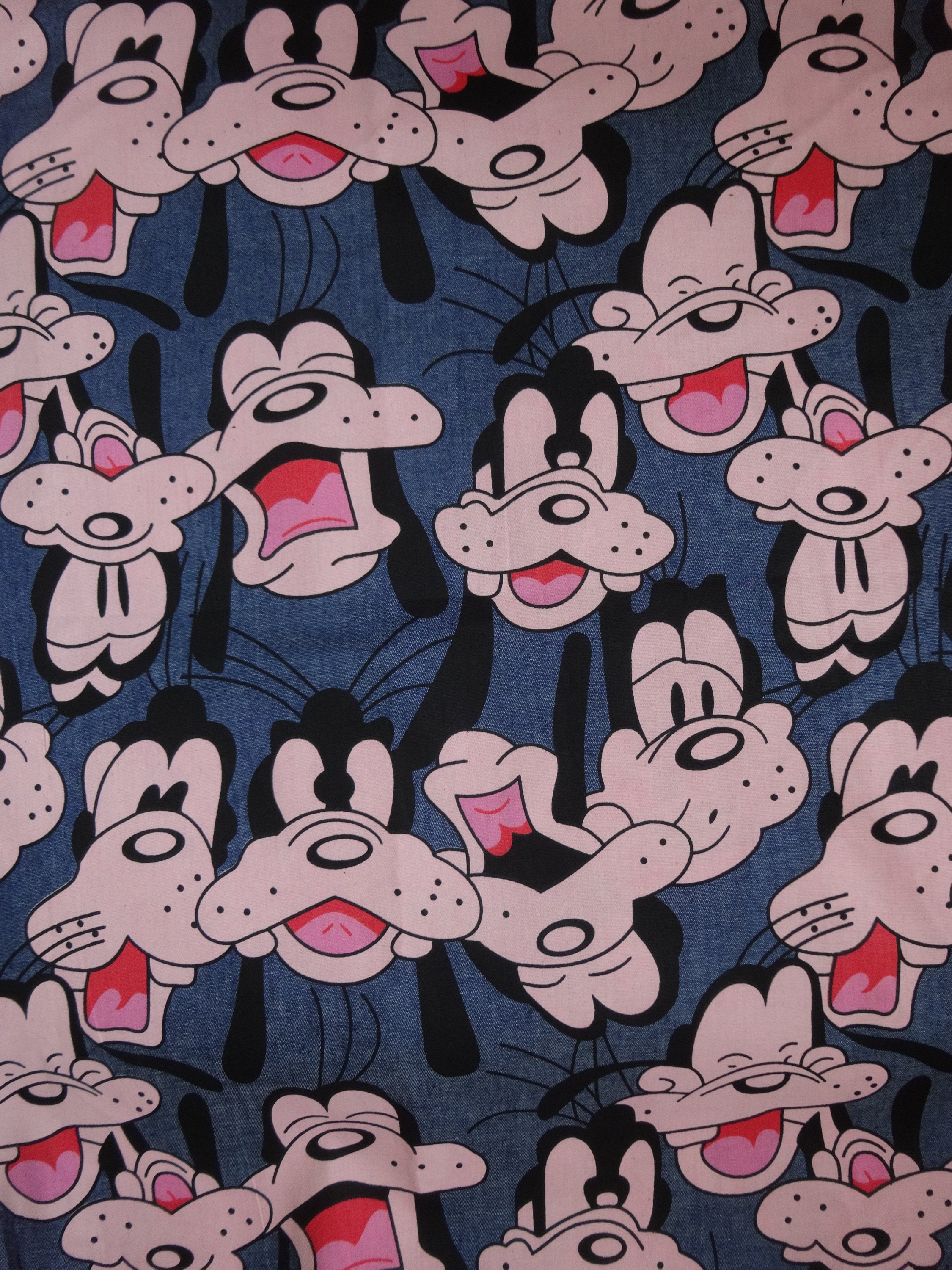 Cotton Fabric Goofy Pattern By Fat Quarter Etsy