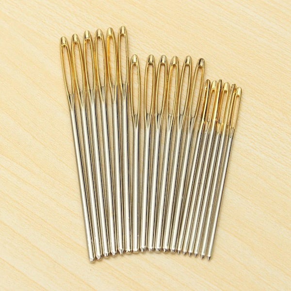 9Pcs or 18Pcs Steel Tapestry Needle/Large Sewing Needles/Big Eye Needle