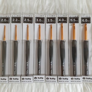 Japan Tulip Etimo Gray Crochet Hook