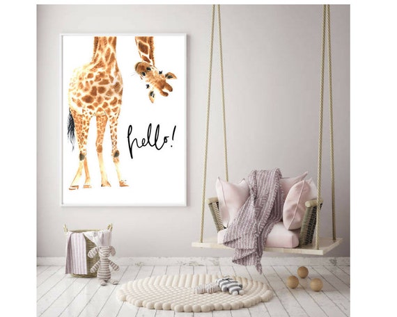 giraffe nursery decor