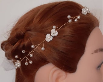 Bridal hair wreath hair band
