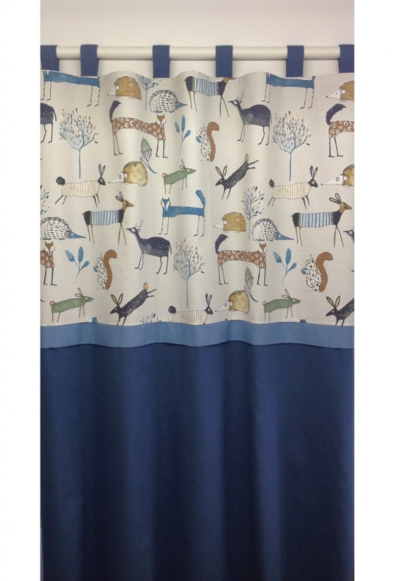 vorhang waldtiere