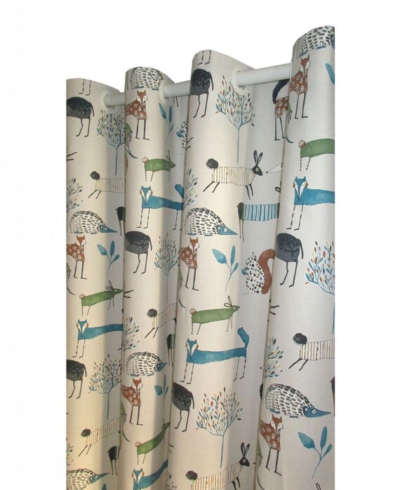 Drape Curtain Straps Scarf Forest Animals Etsy