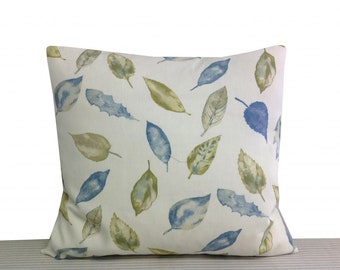 Housse de coussin fleur prairie/feuilles