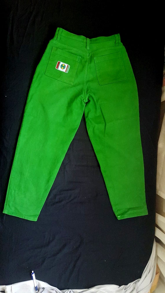 Vintage Cross Colours JEANS 32x29 GREEN 100% Cotton 90s Hip | Etsy