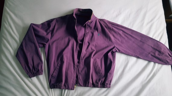 purple polo jacket