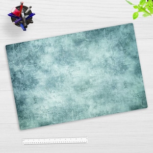 Washable desk pad - turquoise-blue art - made of premium vinyl - Made in Germany - in 60 x 40 cm