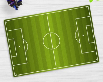 Desk pad washable - soccer field - made of premium vinyl - made in Germany - in 60x40, 70x50, 80x40, 100 x 50 cm