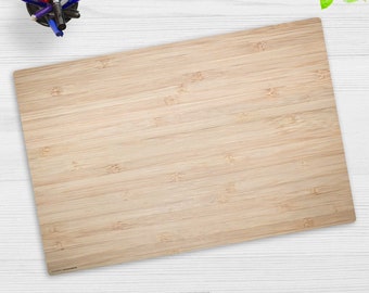 Desk pad washable - wood look light brown - made of premium vinyl - Made in Germany - in 60 x 40 cm