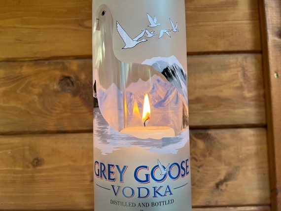 Lantern Made of Gray Goose 1.5l Vodka Bottle a Bottle Boy 