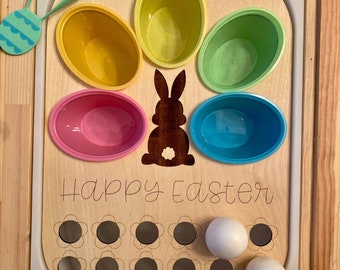 FLISAT Table Easter Egg Dye Bin Inserts - Insert Only - Wooden Insert - IKEA - Sensory Bin Insert - Large Insert for kids
