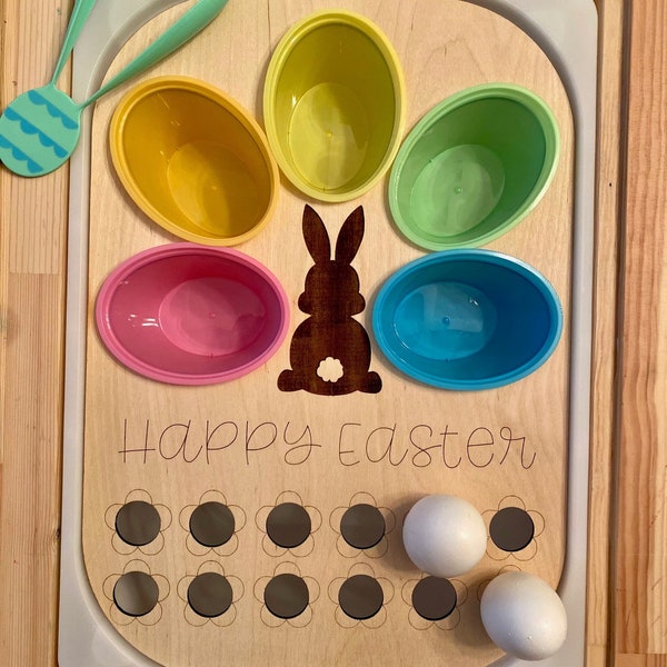 FLISAT Table Easter Egg Dye Bin Inserts - Insert Only - Wooden Insert - IKEA - Sensory Bin Insert - Large Insert for kids