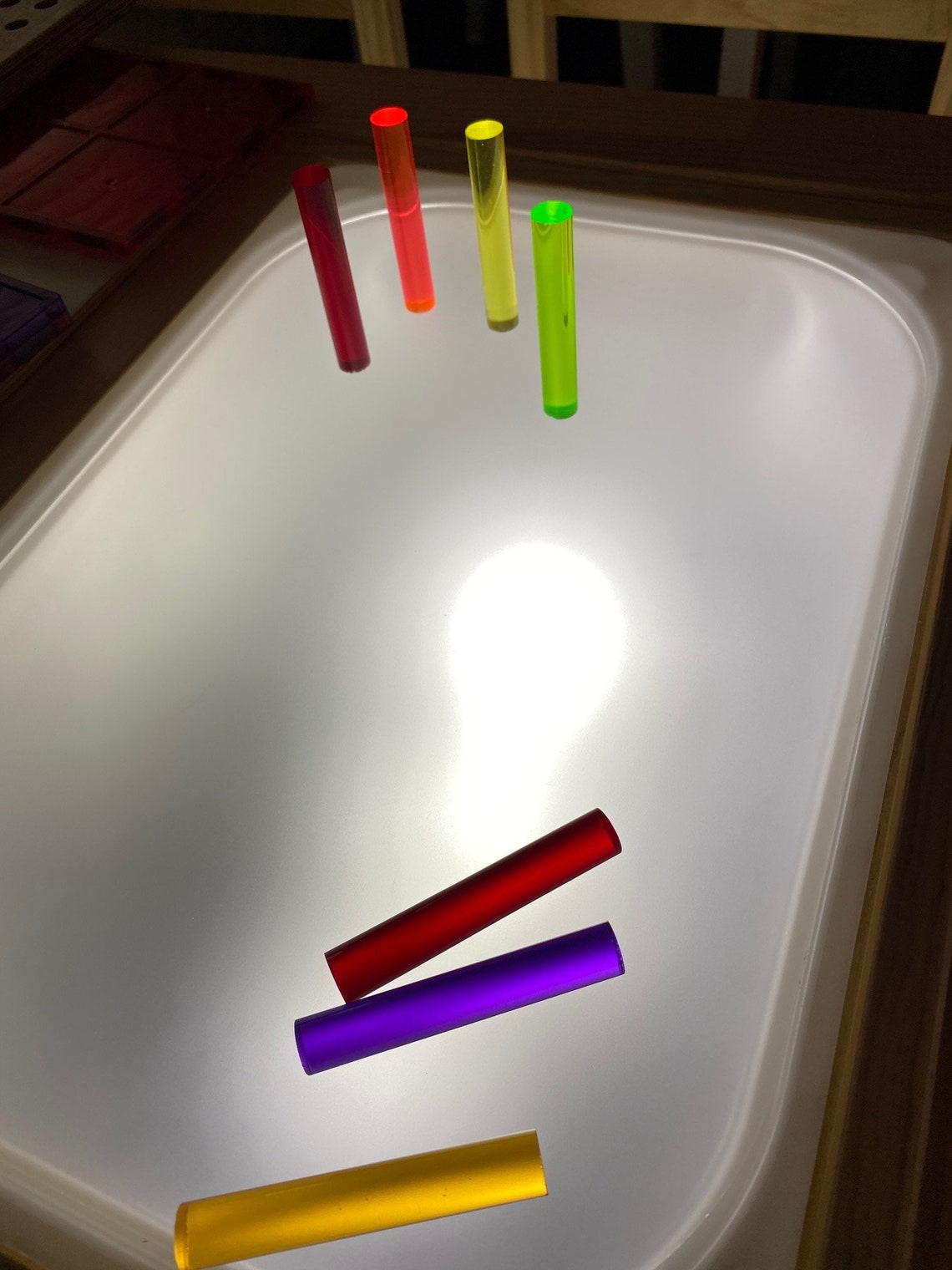 FLISAT Table Frosted Light Box Bin Insert Insert Only No Etsy