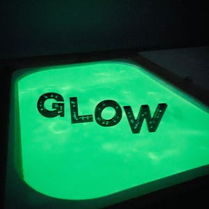 Glow in the Dark Bin Insert for IKEA FLISAT Table, Acrylic Design